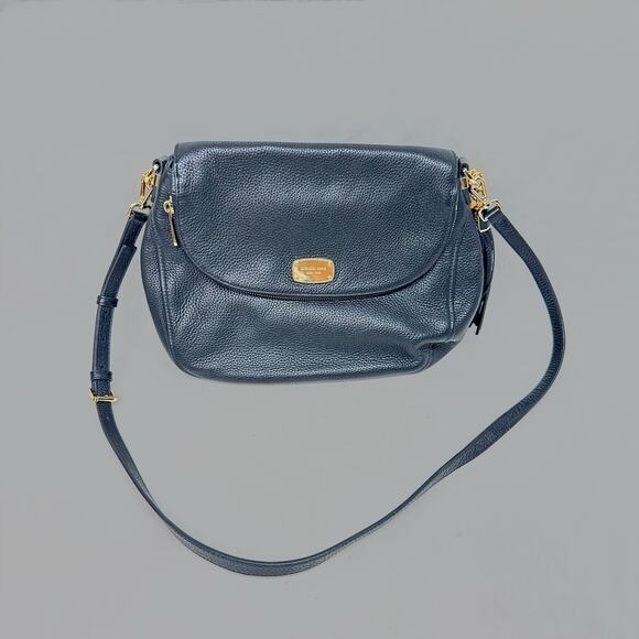 Michael Kors Bedford Black Leather Large Shoulder Bag